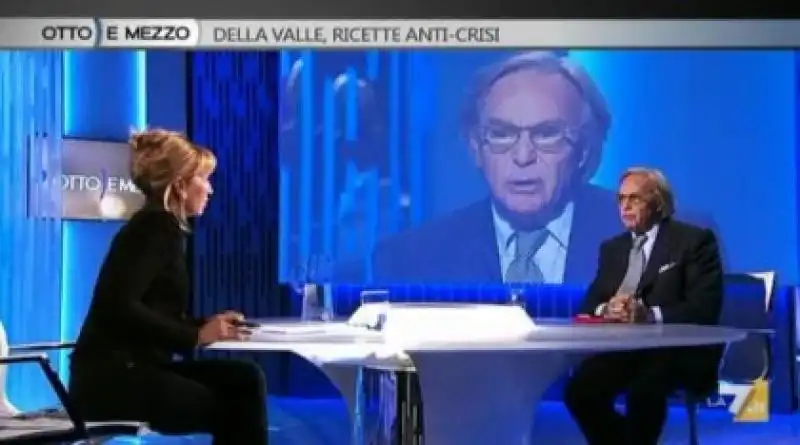 DIEGO DELLA VALLE E LILLI GRUBER A OTTO E MEZZO