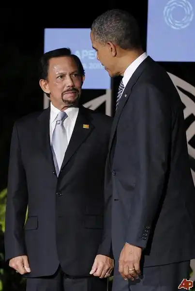 Hassanal Bolkiah con Obama 