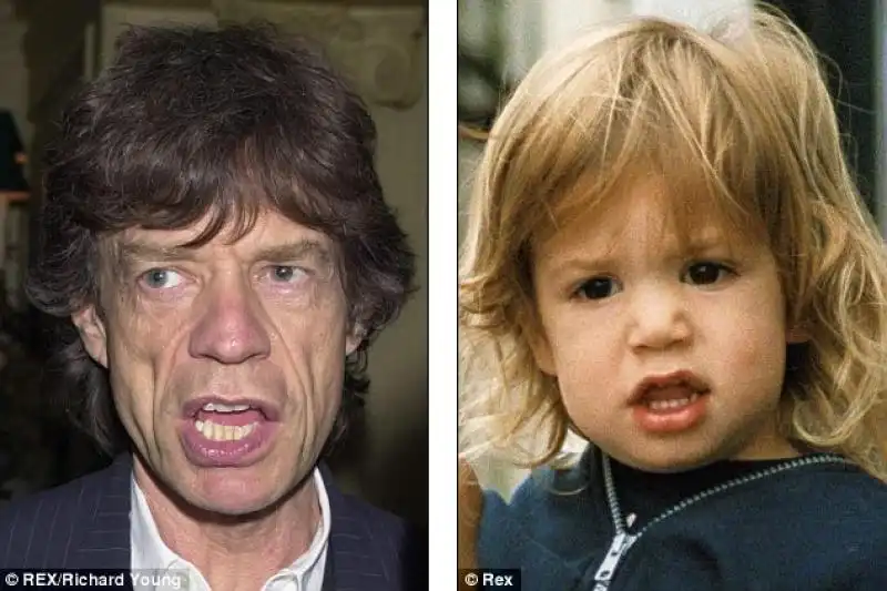 MICK JAGGER E IL FIGLIO LUCAS 