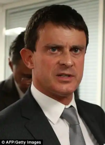 IL MINISTRO DEGLI INTERNI FRANCESE MANUEL VALLS 