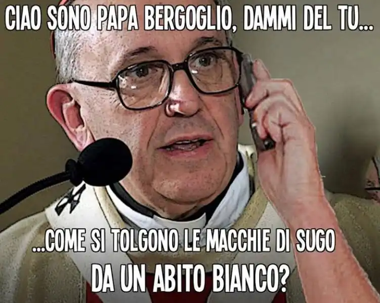 PAPA BERGOGLIO TELEFONA ALLA GENTE PAGINA FACEBOOK 