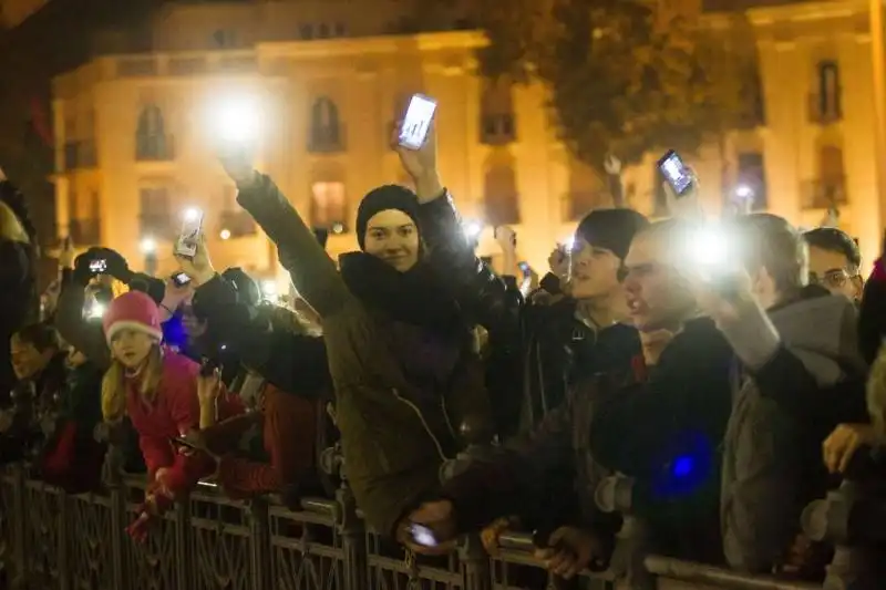  budapest, 26 ottobre 2014: proteste di piazza contro la internet tax decisa dal premier viktor orban 2