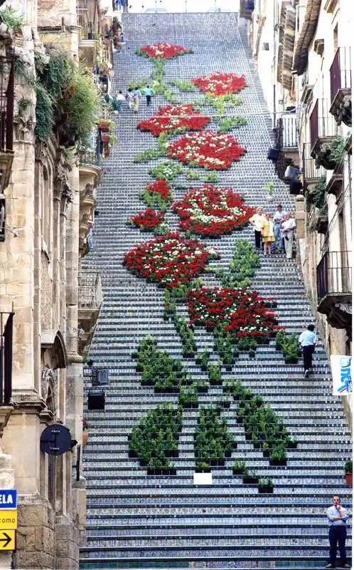 caltagirone, sicilia, italia