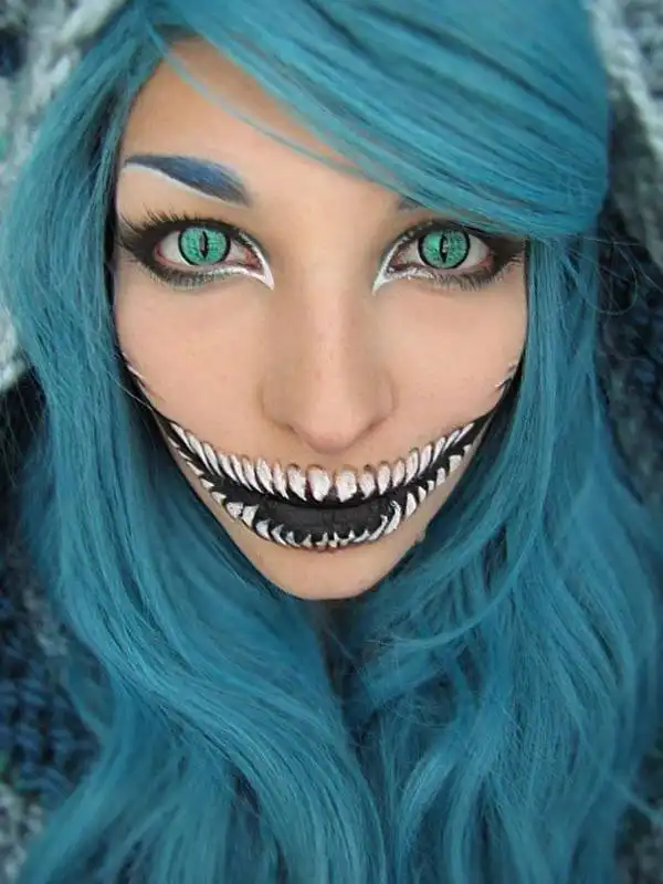 cheshire cat   trucco per halloween   