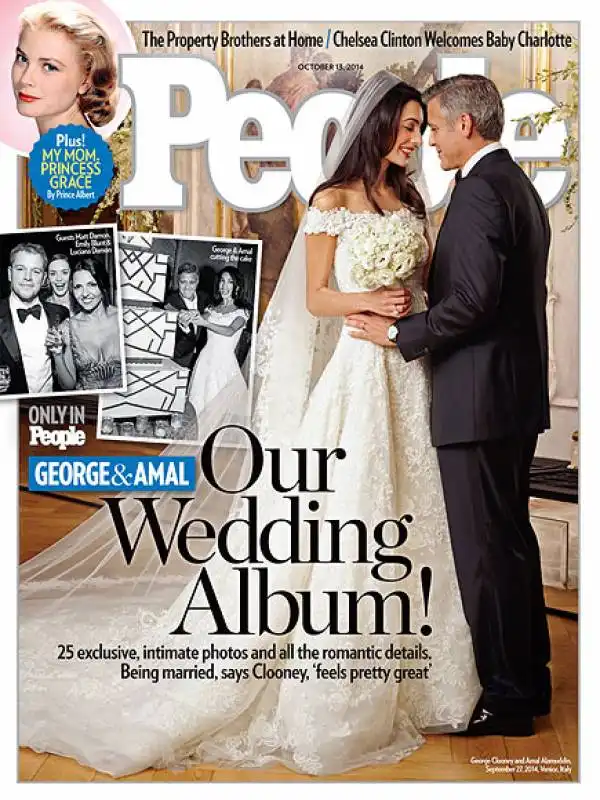 copertina people matrimonio clooney amal alamuddin