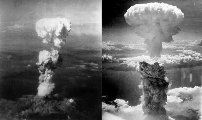 from there both little boy and fat man were flown over hiroshima and nagasaki respectively and detonated world war ii ended shortly afterwards