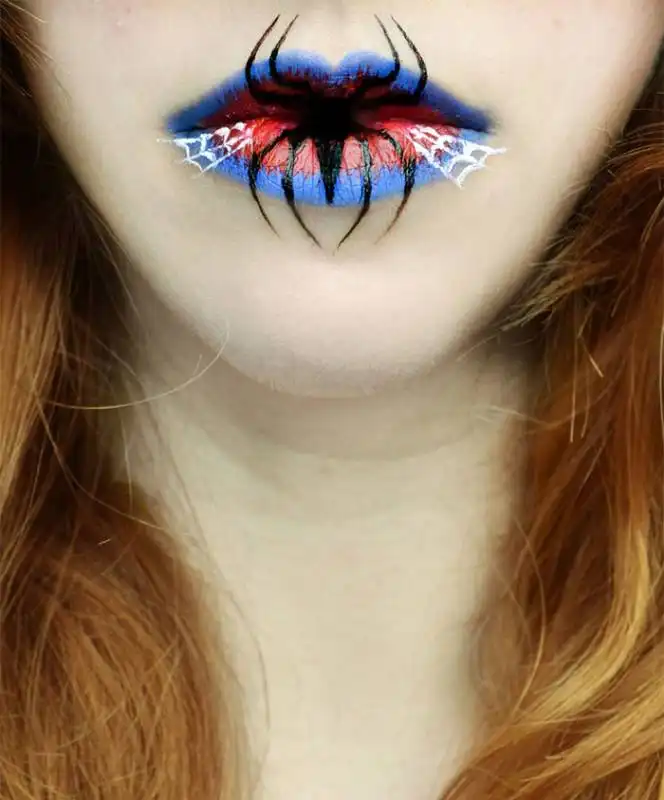 halloween makeup lips eva senin pernas 9