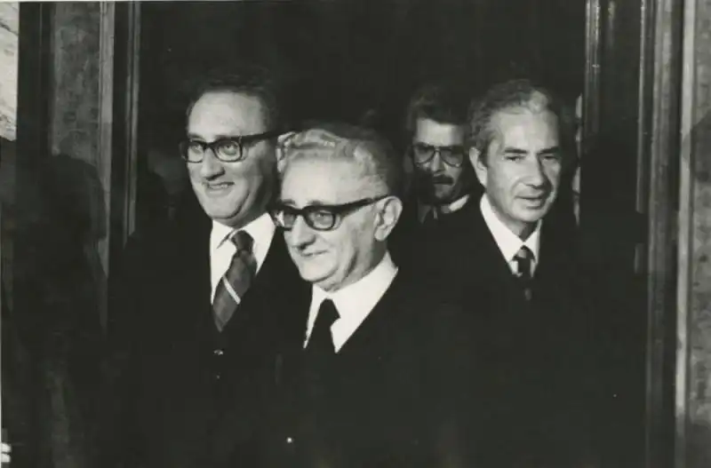 henry kissinger giovanni leone aldo moro rome 1975