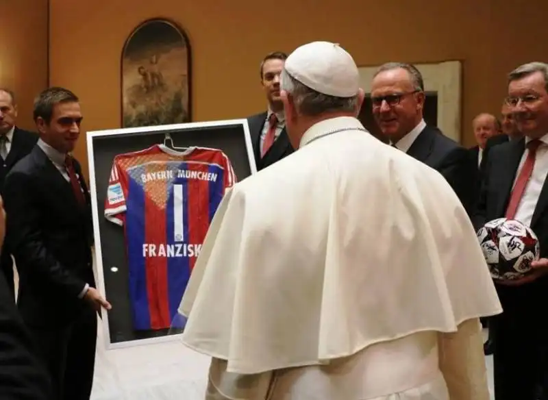 il bayern monaco incontra papa francesco bergoglio 7