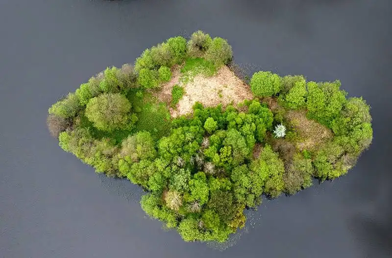 lake island, poland