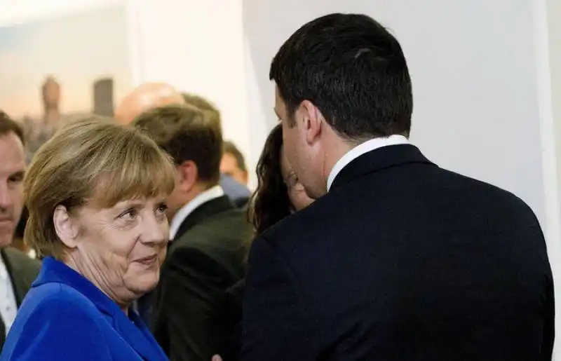 matteo renzi e angela merkel