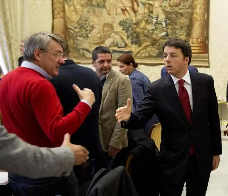 Matteo Renzi Maurizio Landini