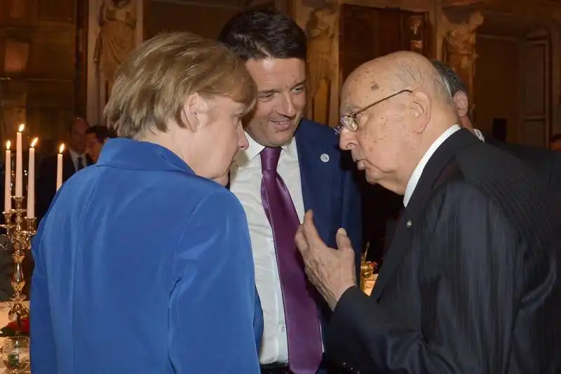 merkel renzi napolitano