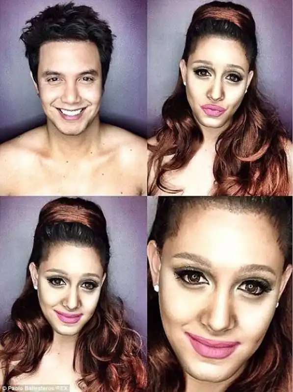 paolo ballesteros diventa ariana grande