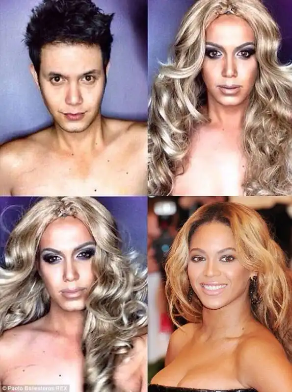 paolo ballesteros diventa beyonce