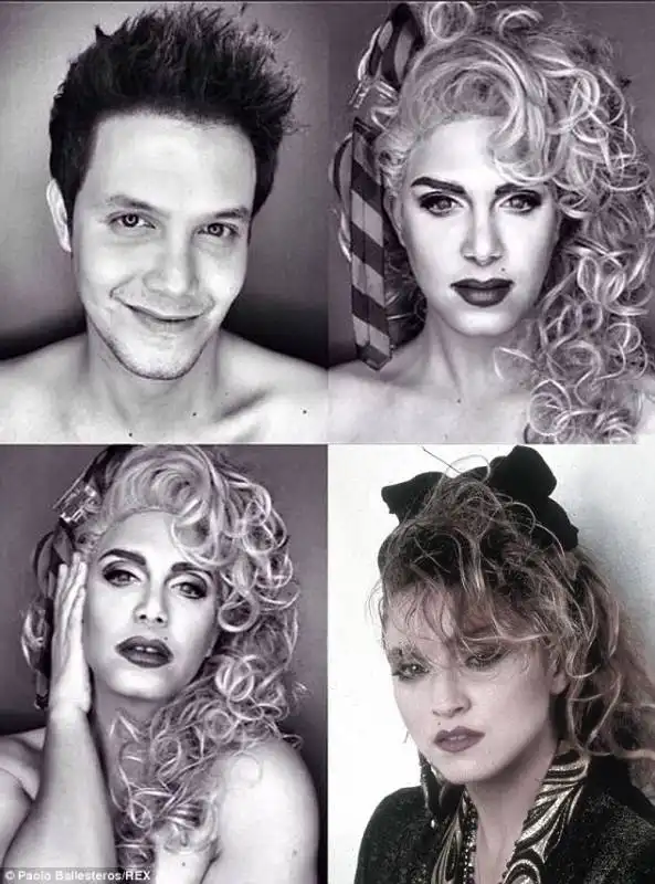 paolo ballesteros diventa madonna old style