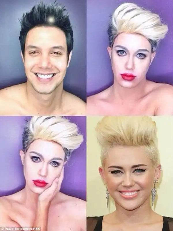 paolo ballesteros diventa miley cyrus