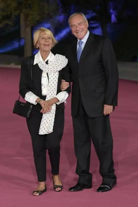 pietro grasso con la moglie maria fedele