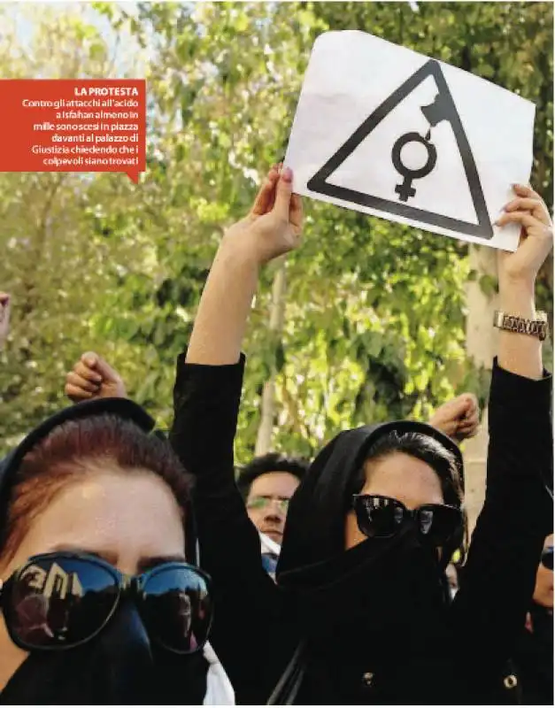 protesta ragazze teheran