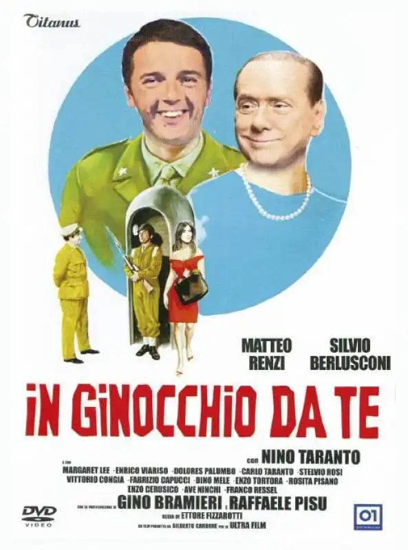 renzi berlusconi in ginocchio da te