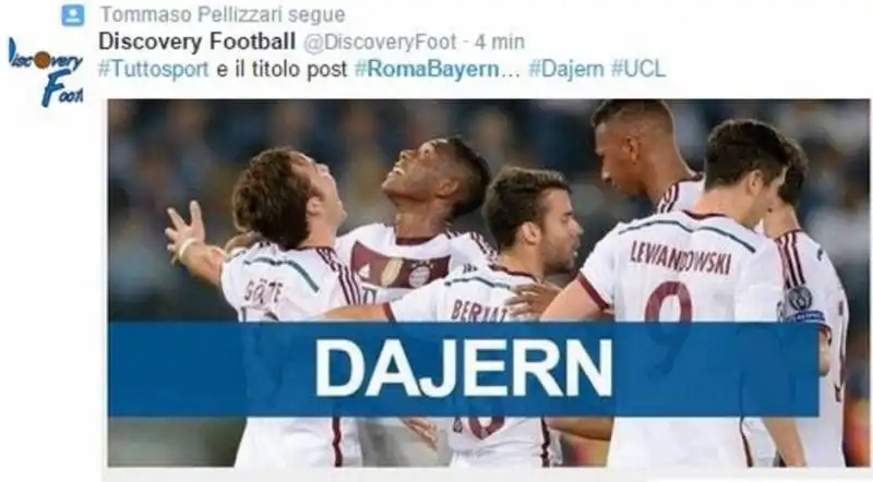 roma bayern sfotto' in rete 3