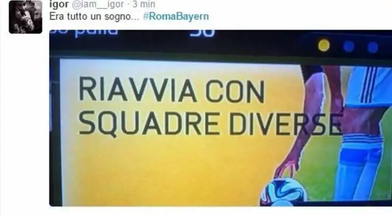 roma bayern sfotto' in rete 9