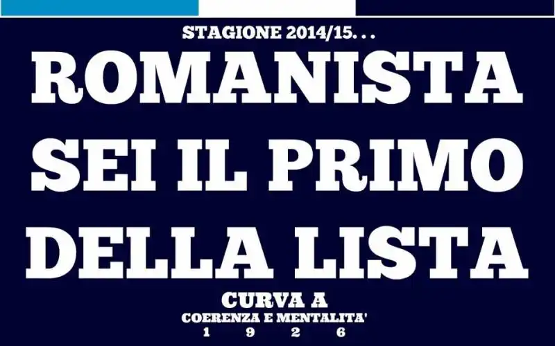 romanista primo della lista 