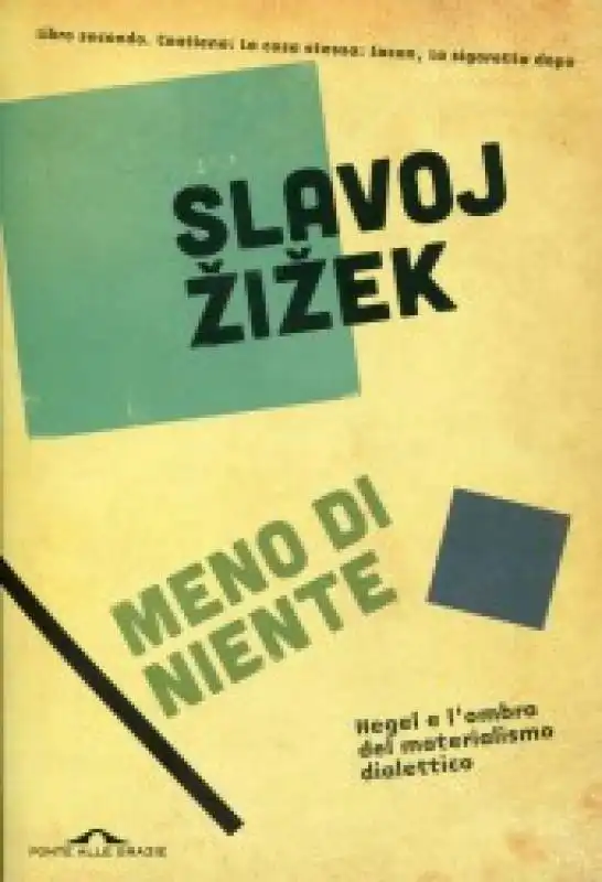 slavoj zizek meno di niente secondo volume