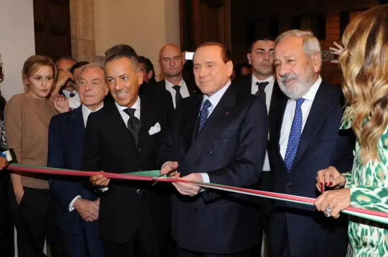 taglio del nastro luigi michielon silvio berlusconi cesare lampronti