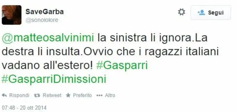 twitter tutti contro gasparri 21