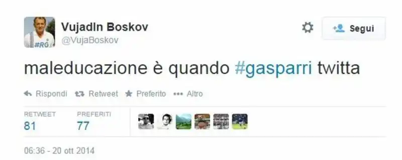 twitter tutti contro gasparri 6