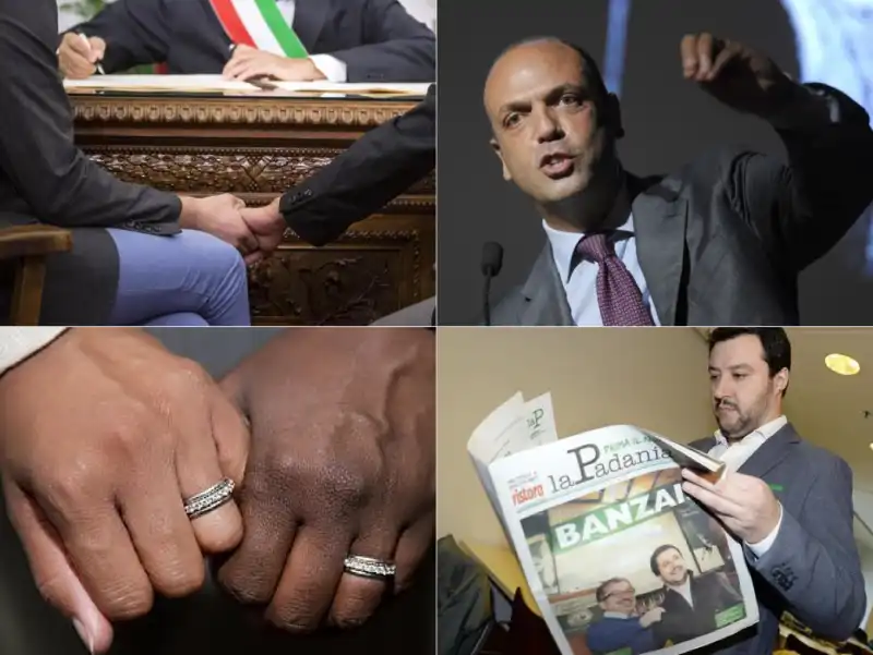 ALFANO SALVINI UNIONI CIVILI