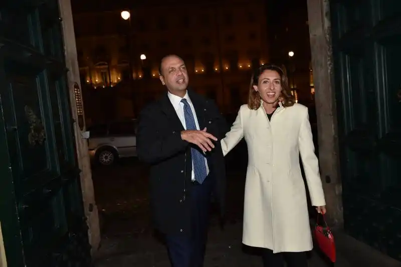 angelino alfano e la moglie 