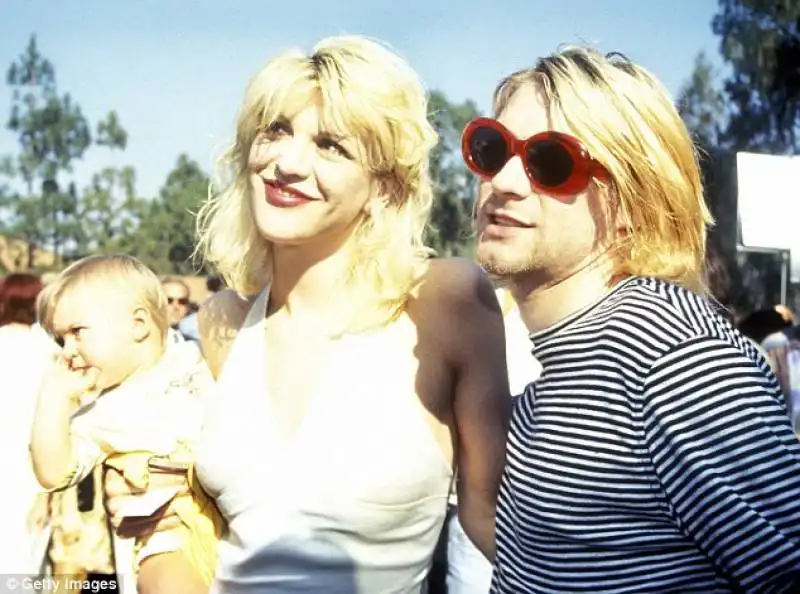 cobain con curtney love e la piccola frances