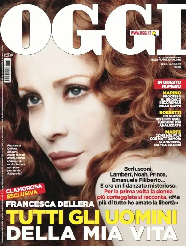 copertina oggi francesca dellera