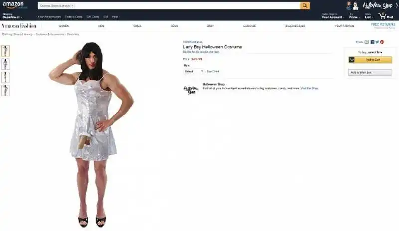 costume ladyboy amazon