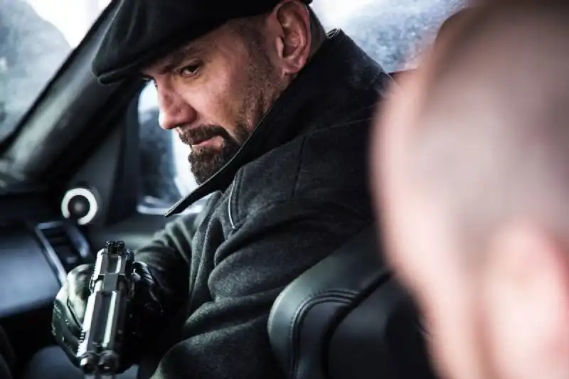 dave bautista con giacca matchless in 007 spectre