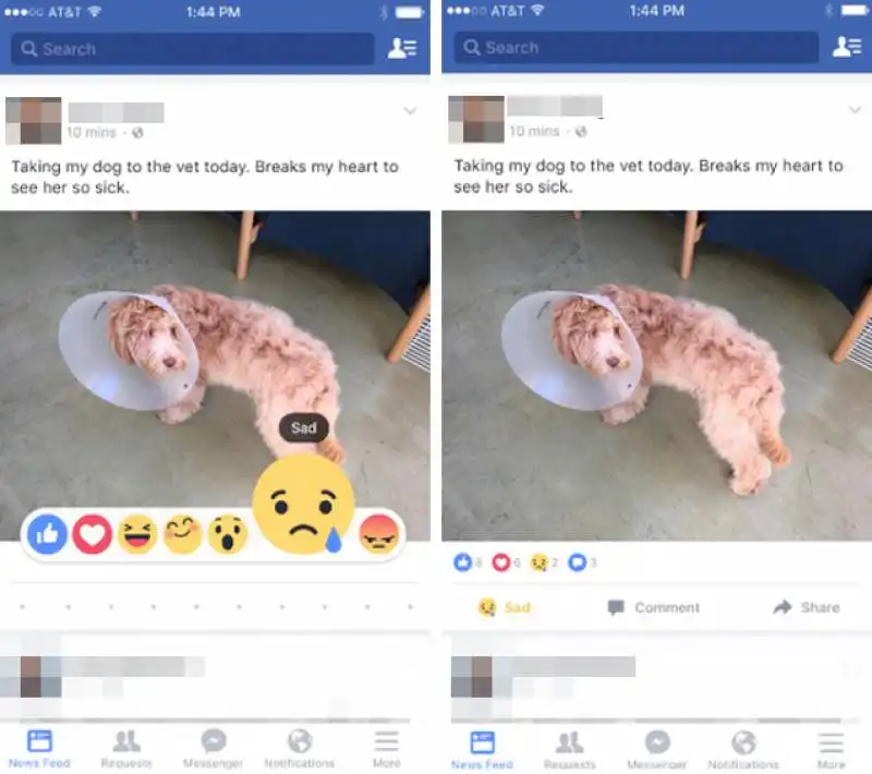 facebook i nuovi tasti faccine emoji reazioni  1