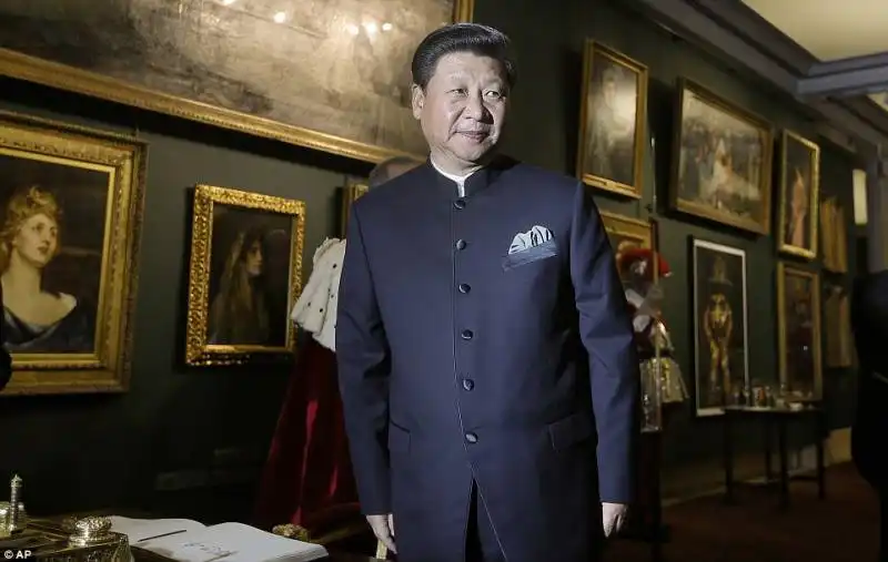 il presidente cinese xi jinping alla guildhall di londra