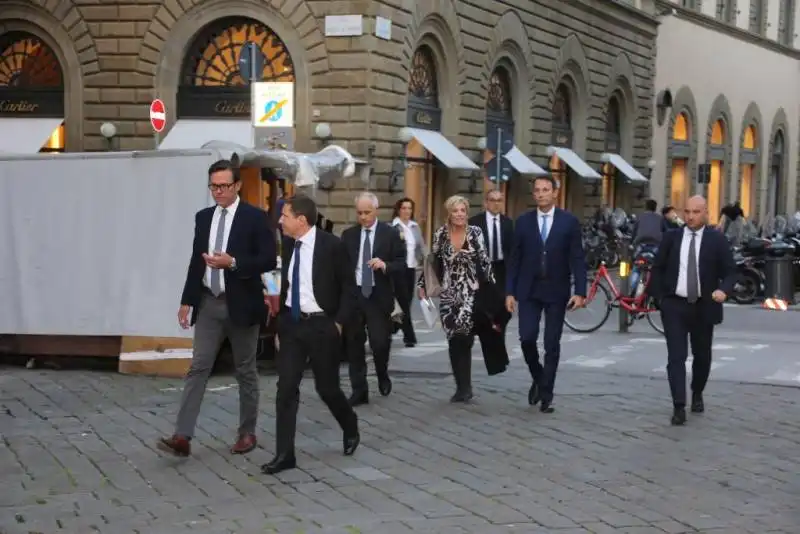 james murdoch andrea ceccherini  luciano fontana maria concetta mattei e andrea zappia