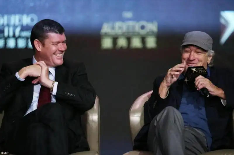 james packner e robert deniro alla presentazione di the audition