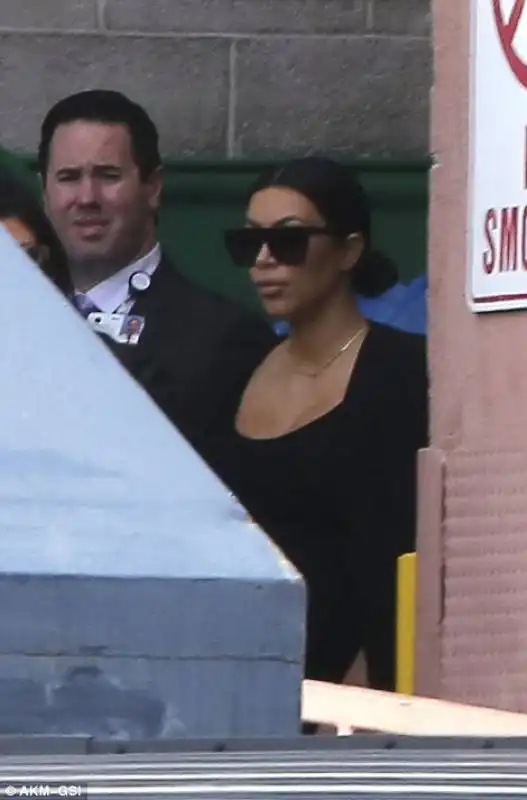 kim kardashian arriva in ospedale da lamar