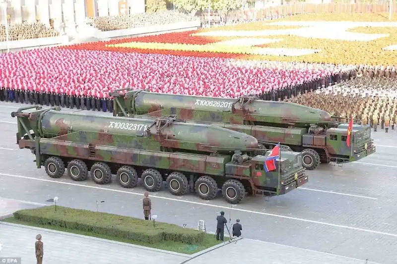 lanciamissimi kn 08 a piazza kim il sung   corea del nord