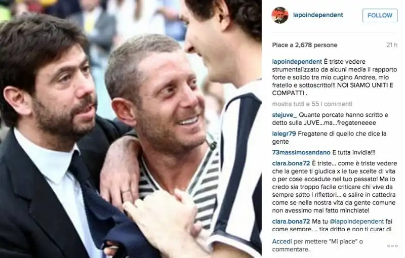 lapo elkann su instagram col fratello john e andrea agnelli