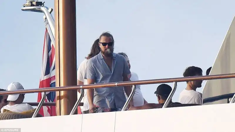 leo dicaprio sullo  yacht