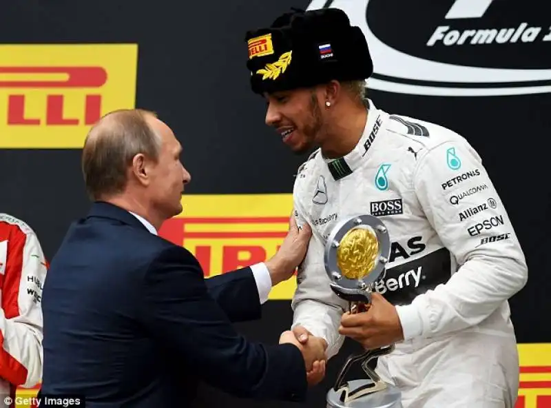 lewis hamilton e vladimir putin