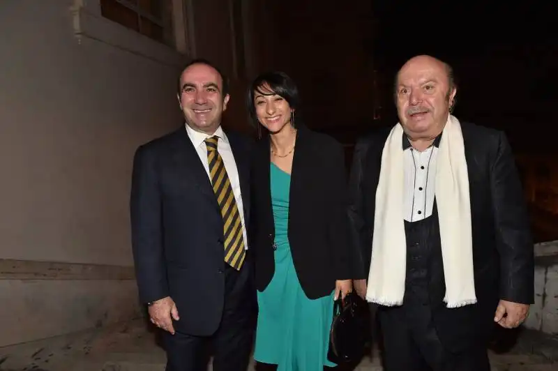 lino banfi con il figlio walter e valentina invitati alla cena di gala