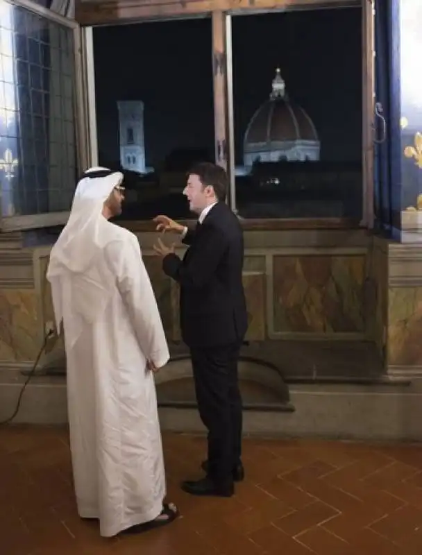 matteo renzi e mohammed bin zayed al nahyan a firenze  2