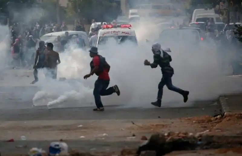 proteste palestinesi a ramallah