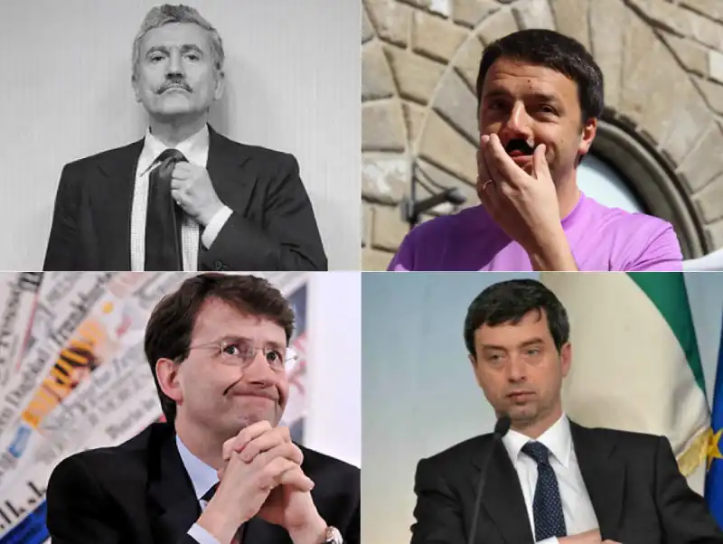 RENZI DALEMA FRANCESCHINI ORLANDO